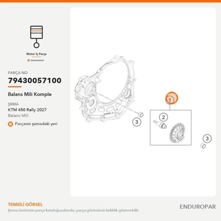 Balans Mili Komple 79430057100 parça şeması