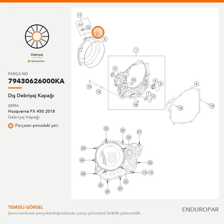 Dış Debriyaj Kapağı 79430626000KA parça şeması