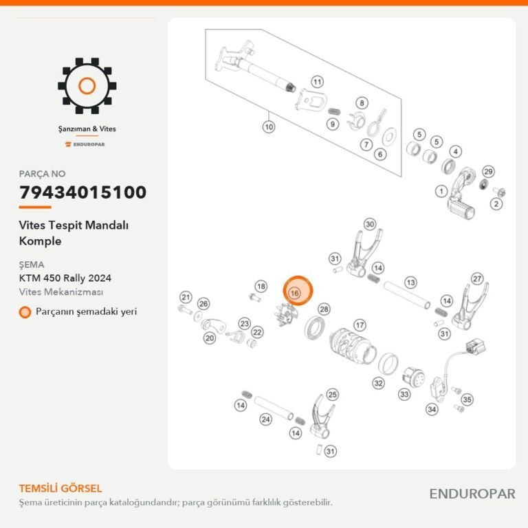 Vites Tespit Mandalı Komple 79434015100 parça şeması