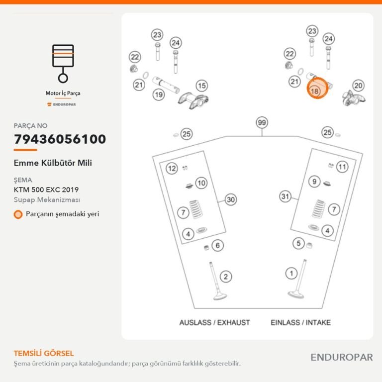 Emme Külbütör Mili 79436056100 parça şeması