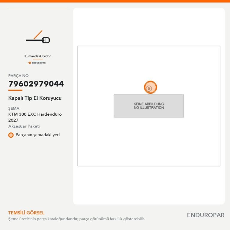 Kapalı Tip El Koruyucu 79602979044 parça şeması