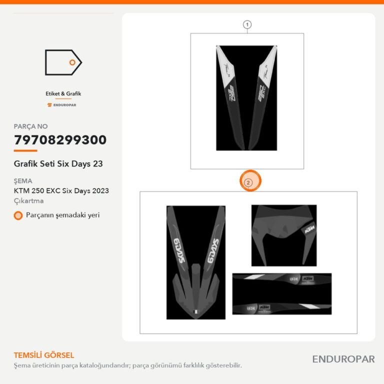 Grafik Seti Six Days 23 79708299300 parça şeması