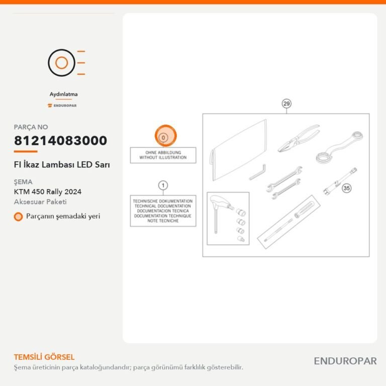FI İkaz Lambası LED Sarı 81214083000 parça şeması