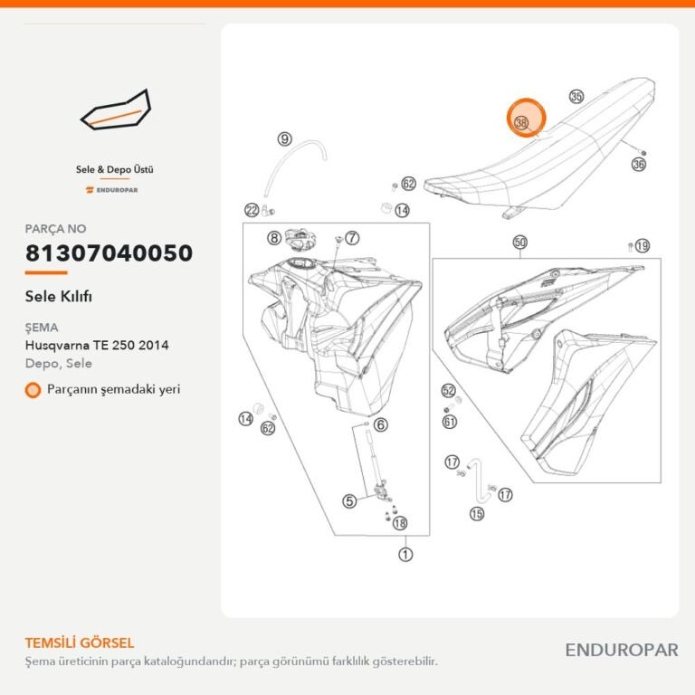 Sele Kılıfı 81307040050 parça şeması
