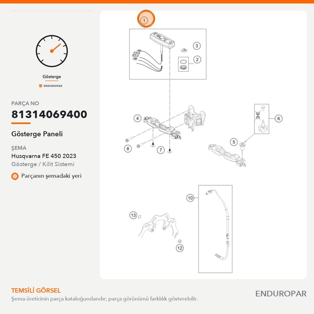 Gösterge Paneli 81314069400 parça şeması