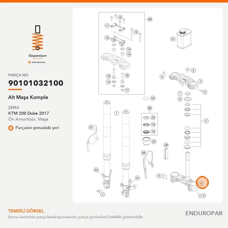 Alt Maşa Komple 90101032100 parça şeması