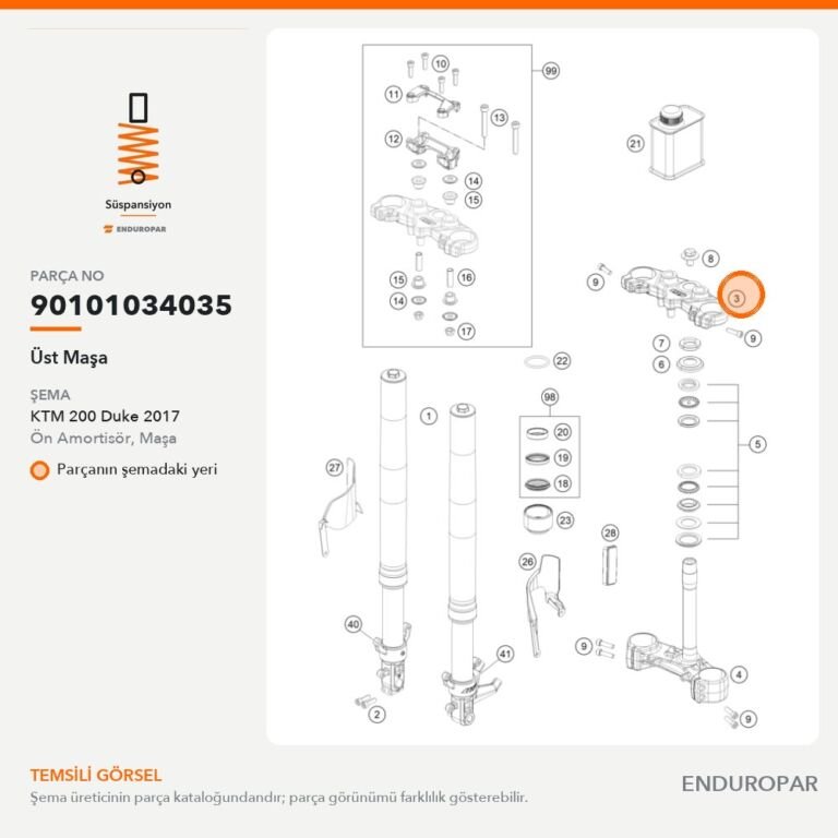 Üst Maşa 90101034035 parça şeması