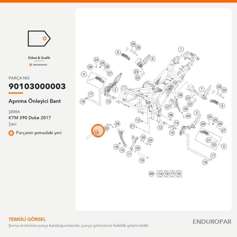 Aşınma Önleyici Bant 90103000003 parça şeması
