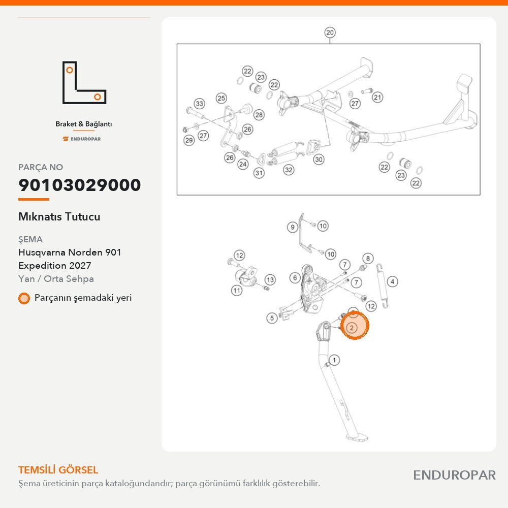 Mıknatıs Tutucu 90103029000 parça şeması