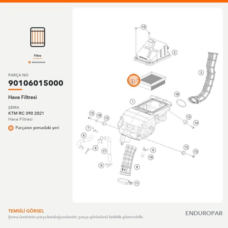 Hava Filtresi 90106015000 parça şeması