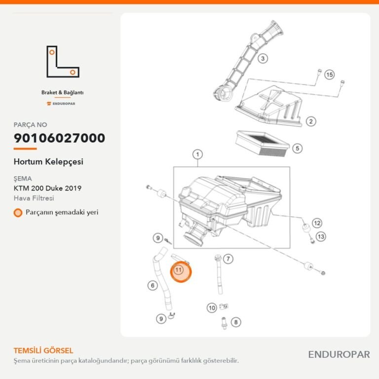 Hortum Kelepçesi 90106027000 parça şeması