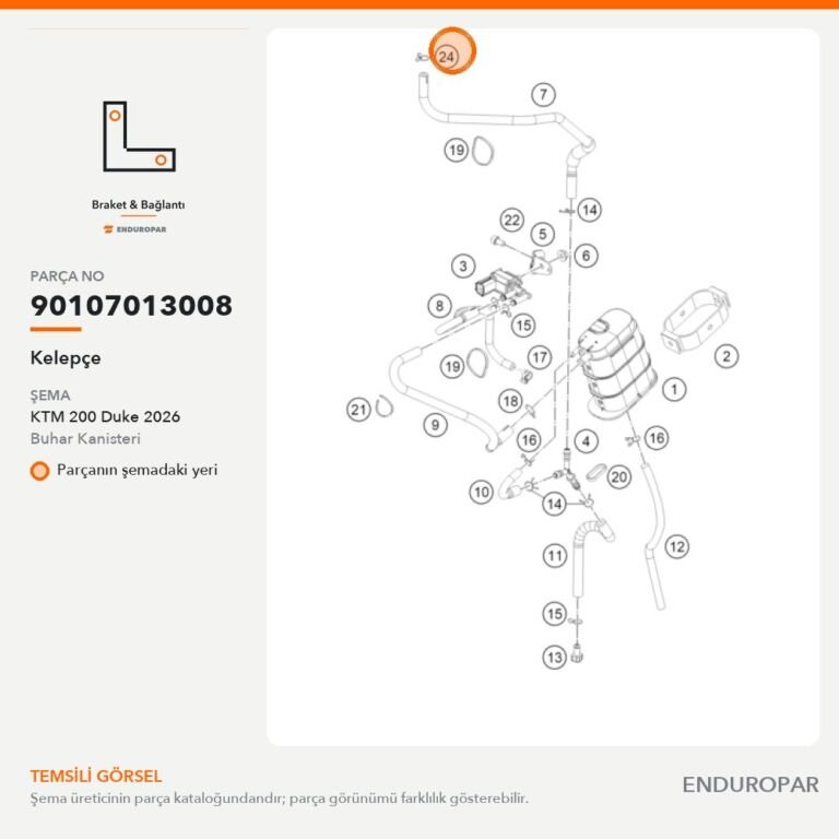 Kelepçe 90107013008 parça şeması