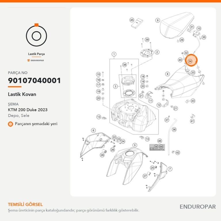 Lastik Kovan 90107040001 parça şeması