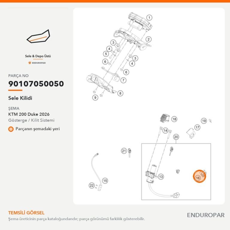 Sele Kilidi 90107050050 parça şeması