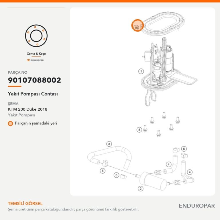 Yakıt Pompası Contası 90107088002 parça şeması