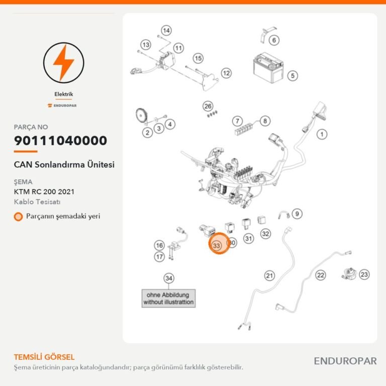 CAN Sonlandırma Ünitesi 90111040000 parça şeması