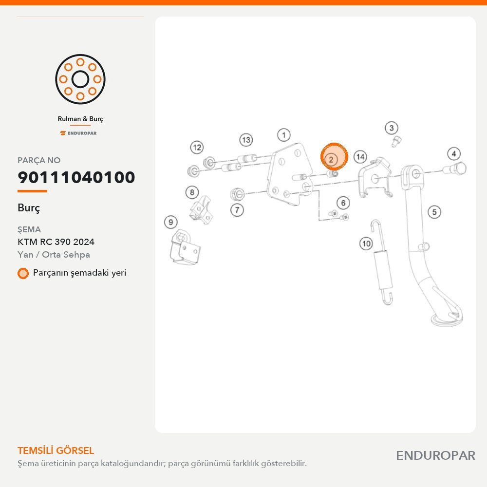 Burç 90111040100 parça şeması
