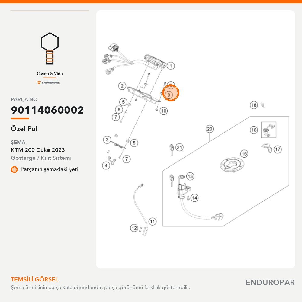 Özel Pul 90114060002 parça şeması