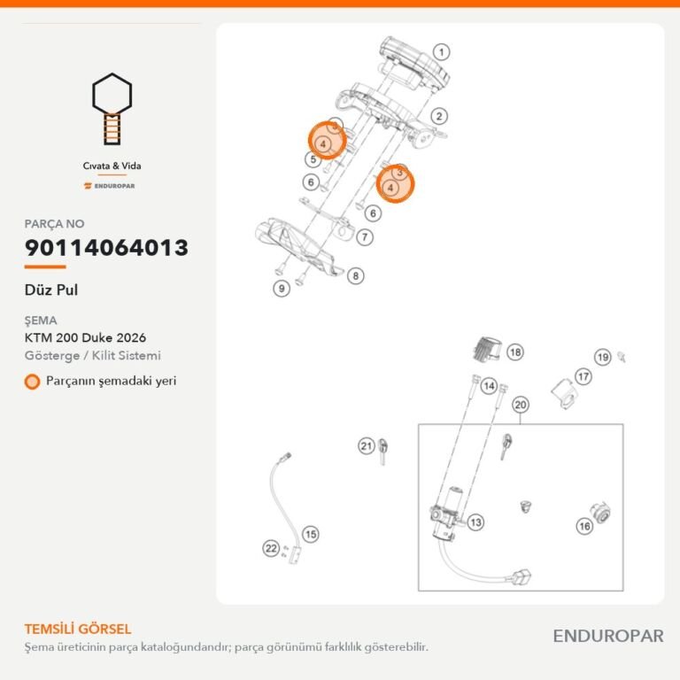 Düz Pul 90114064013 parça şeması