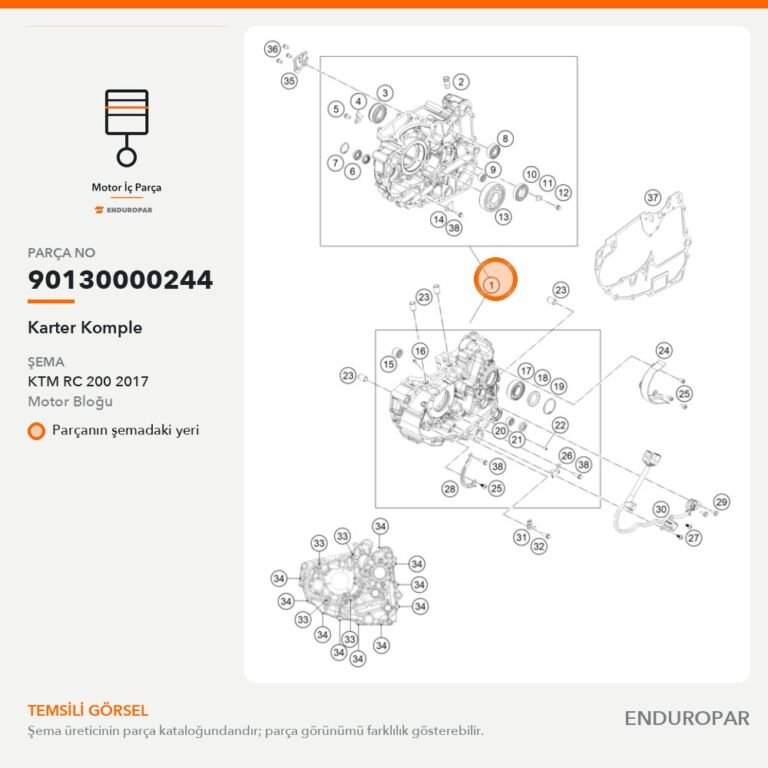 Karter Komple 90130000244 parça şeması