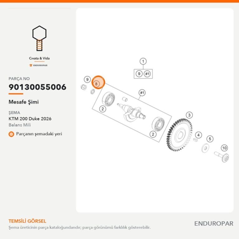 Mesafe Şimi 90130055006 parça şeması