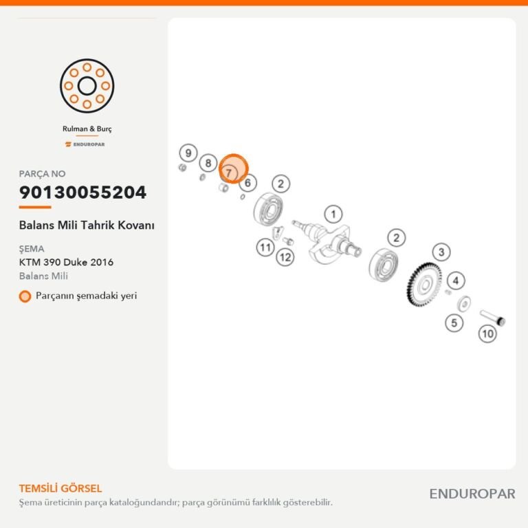 Balans Mili Tahrik Kovanı 90130055204 parça şeması