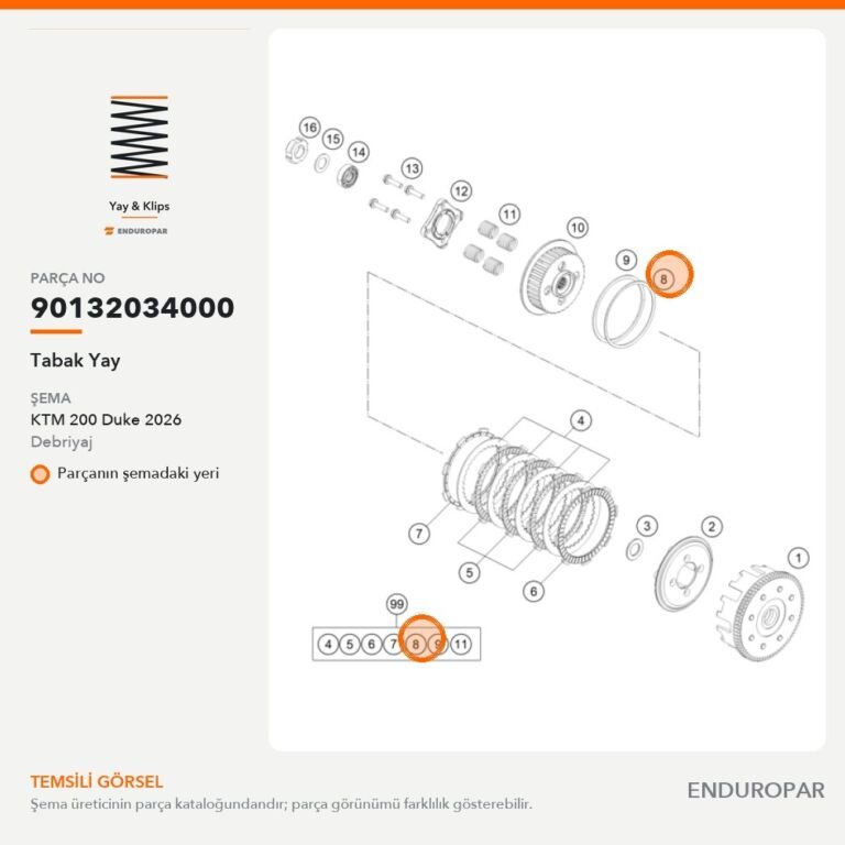 Tabak Yay 90132034000 parça şeması