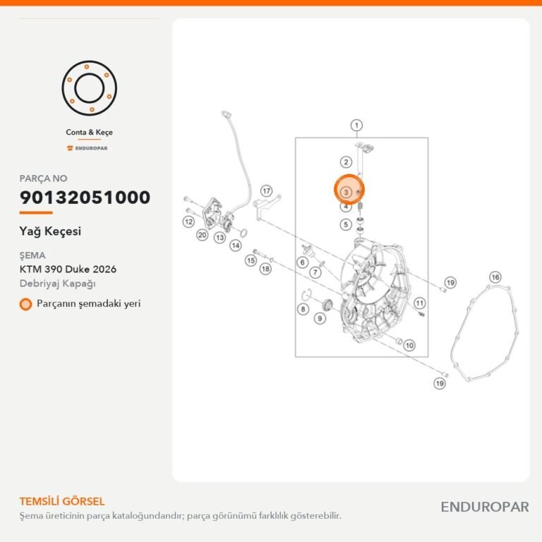 Yağ Keçesi 90132051000 parça şeması