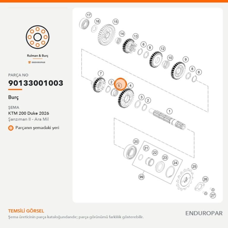 Burç 90133001003 parça şeması