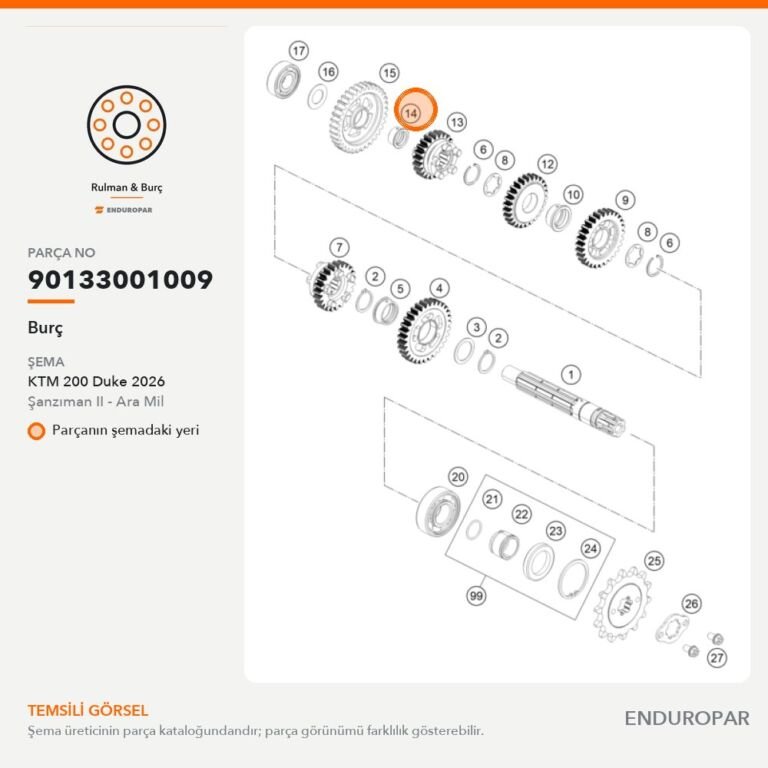 Burç 90133001009 parça şeması