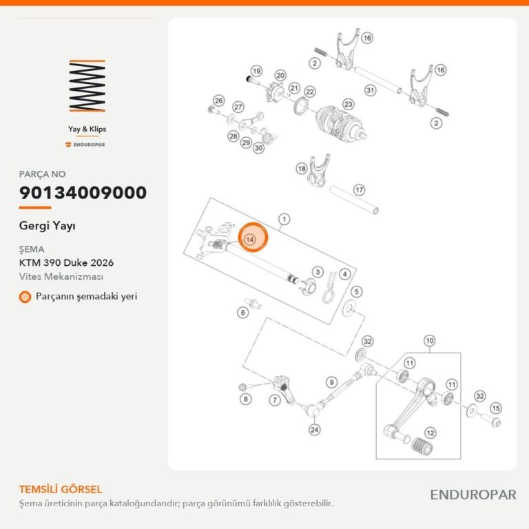 Gergi Yayı 90134009000 parça şeması