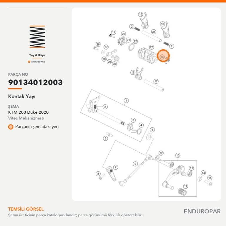 Kontak Yayı 90134012003 parça şeması
