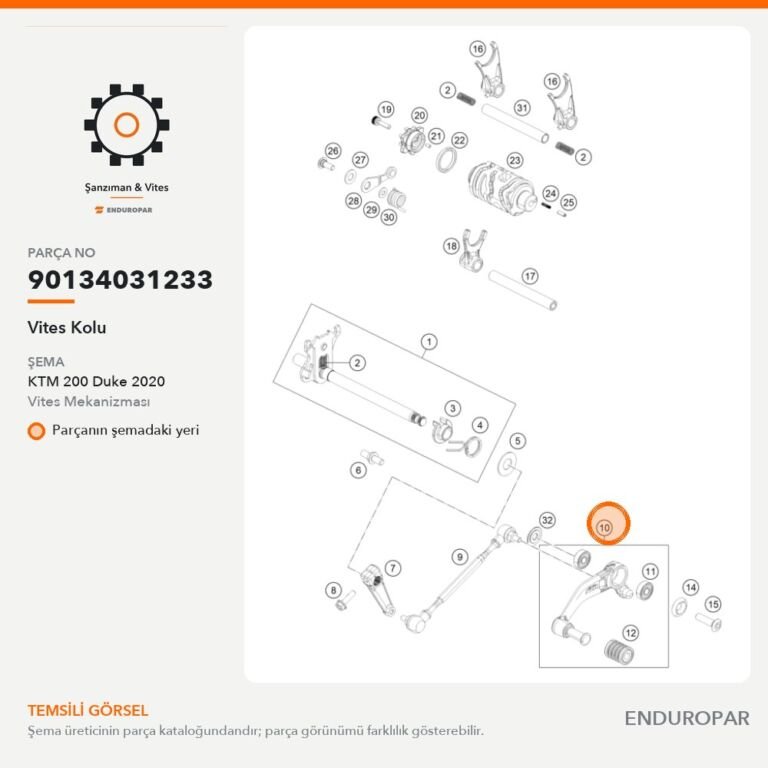 Vites Kolu 90134031233 parça şeması