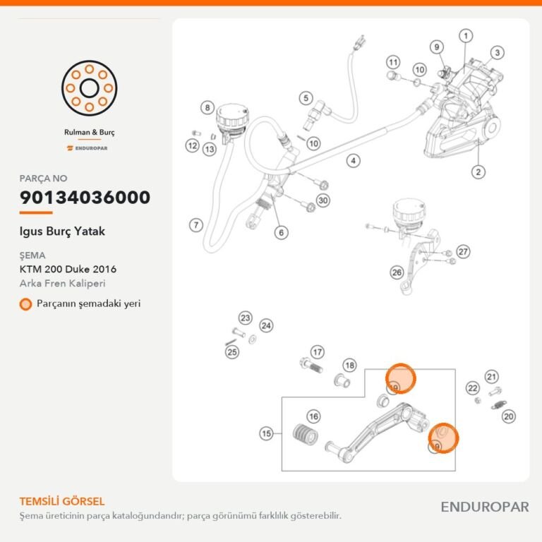 Igus Burç Yatak 90134036000 parça şeması
