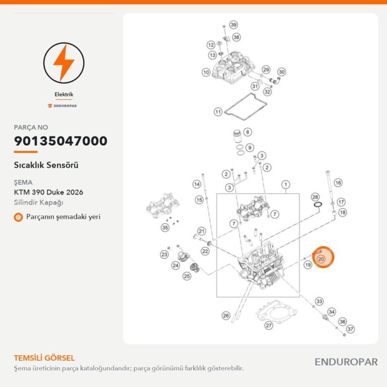 Sıcaklık Sensörü 90135047000 parça şeması