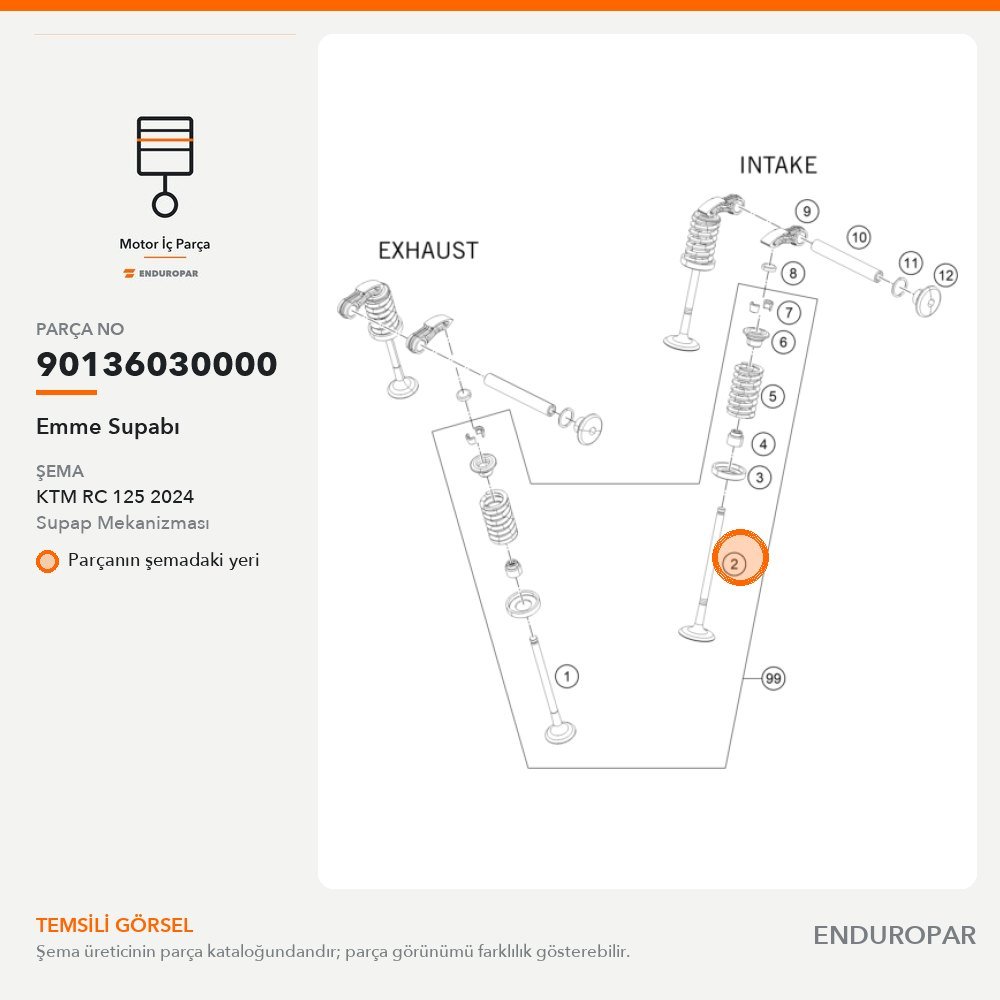 Emme Supabı 90136030000 parça şeması