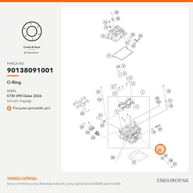 O-Ring 90138091001 parça şeması
