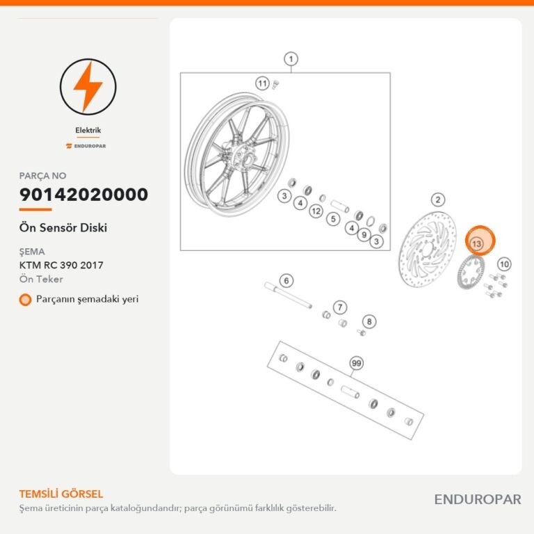 Ön Sensör Diski 90142020000 parça şeması