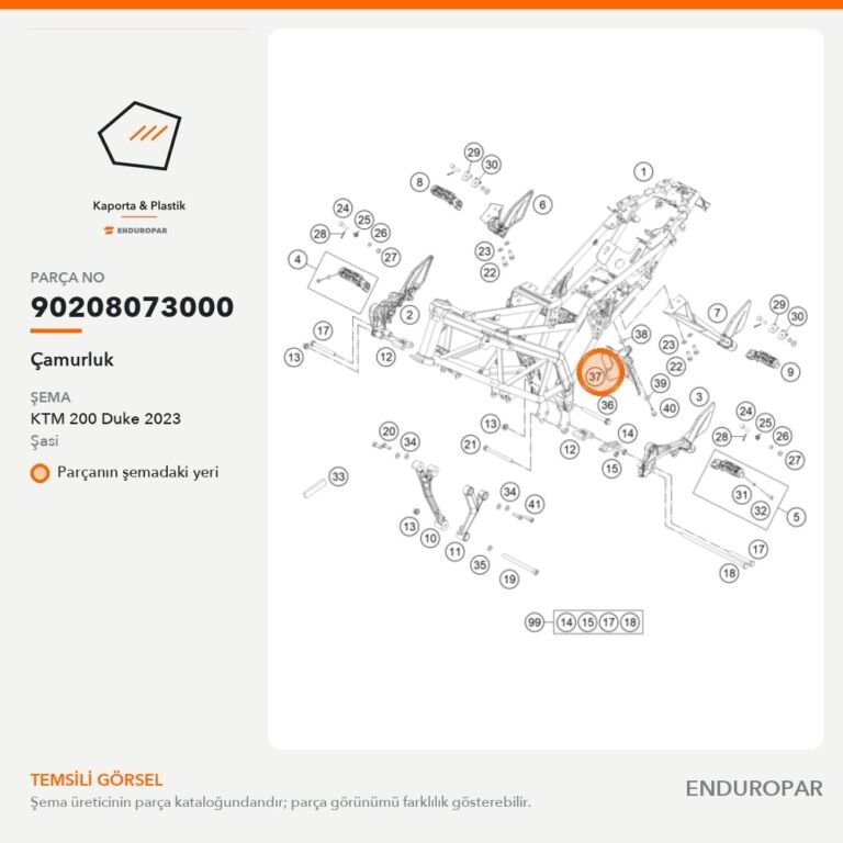 Çamurluk 90208073000 parça şeması