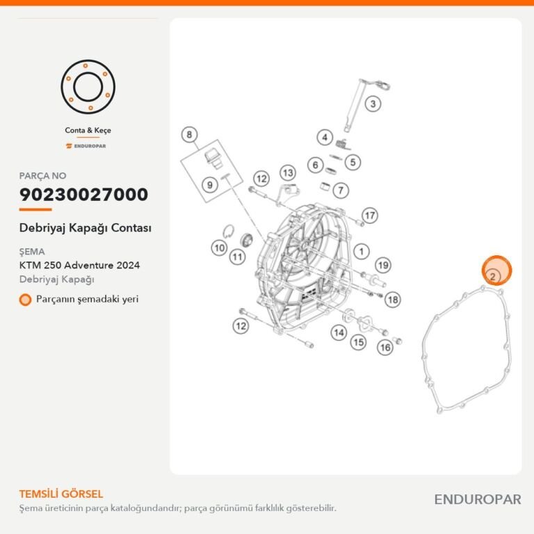 Debriyaj Kapağı Contası 90230027000 parça şeması