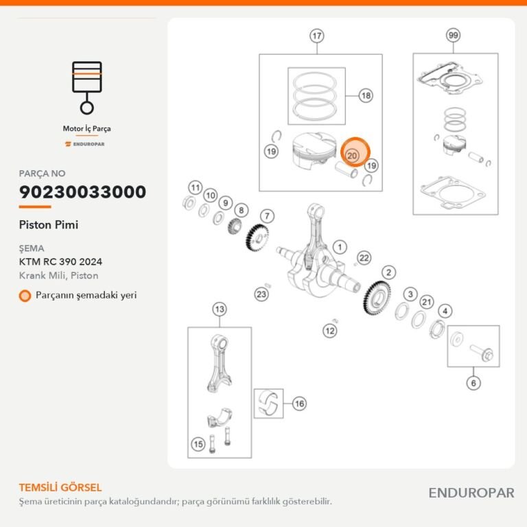 Piston Pimi 90230033000 parça şeması