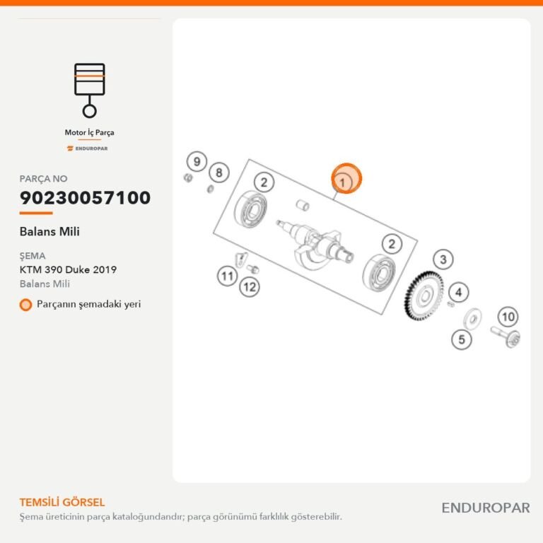 Balans Mili 90230057100 parça şeması