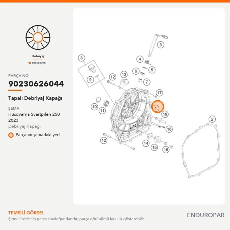 Tapalı Debriyaj Kapağı 90230626044 parça şeması