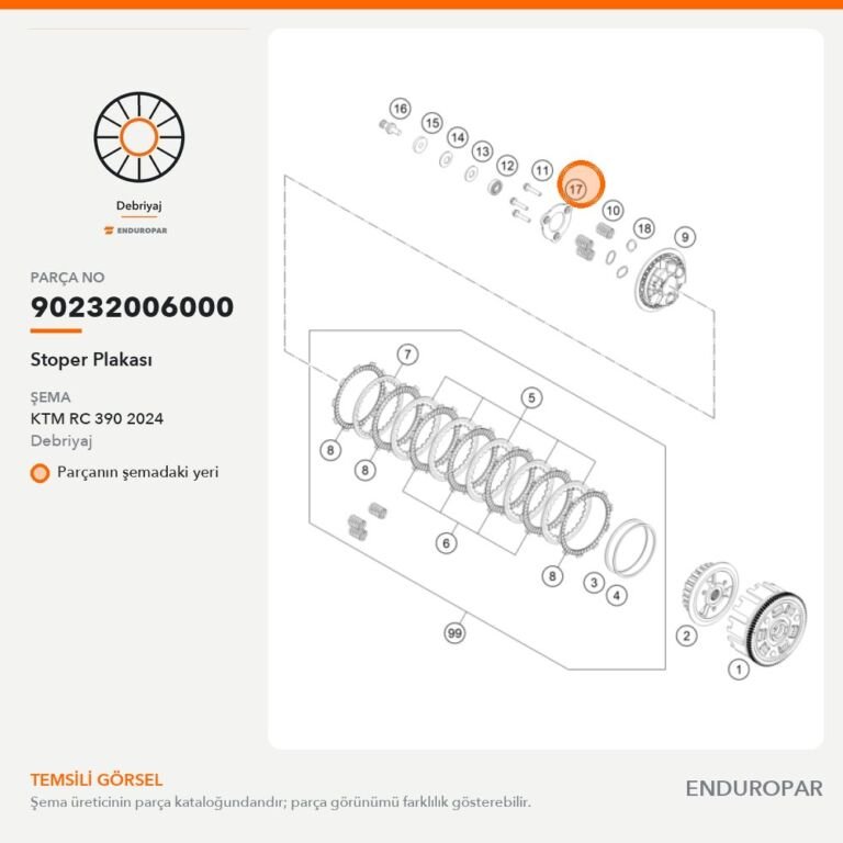 Stoper Plakası 90232006000 parça şeması