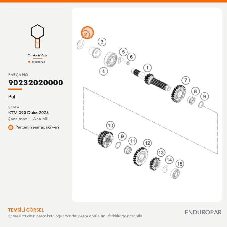 Pul 90232020000 parça şeması