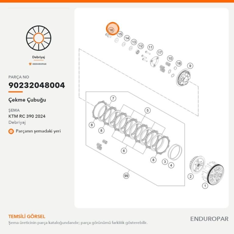 Çekme Çubuğu 90232048004 parça şeması