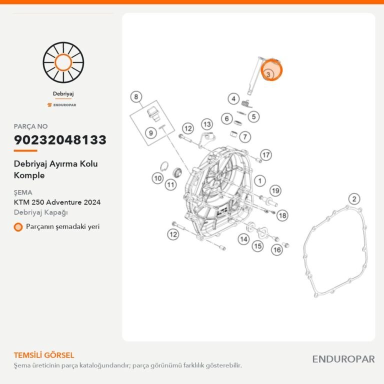 Debriyaj Ayırma Kolu Komple 90232048133 parça şeması