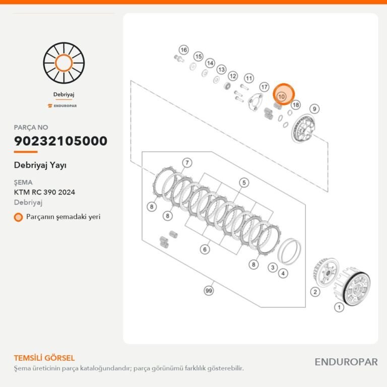 Debriyaj Yayı 90232105000 parça şeması