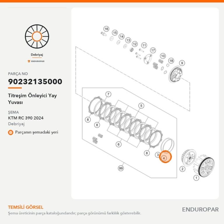 Titreşim Önleyici Yay Yuvası 90232135000 parça şeması