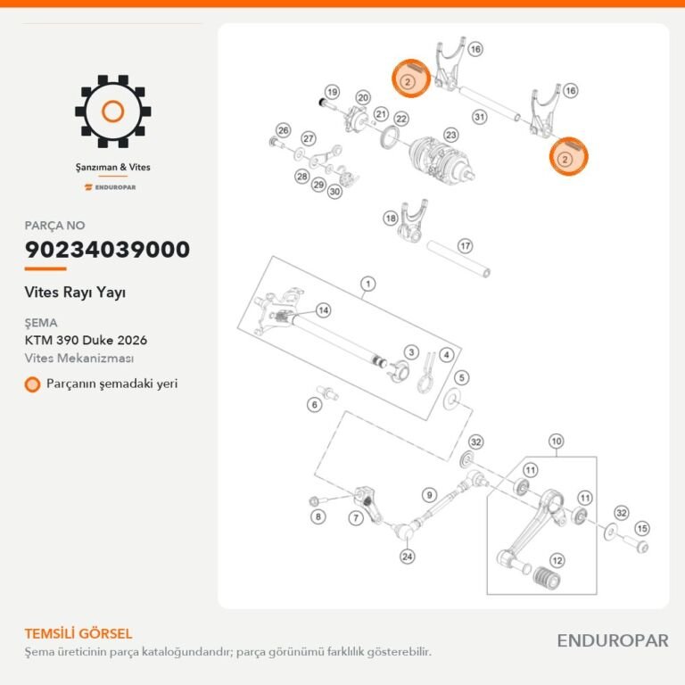 Vites Rayı Yayı 90234039000 parça şeması